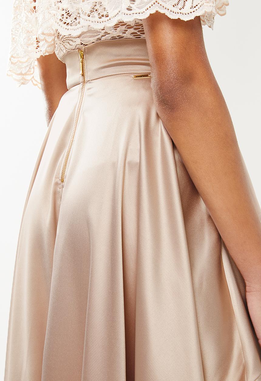 SISSY BOY - Courtship waterfall skirt - neutral