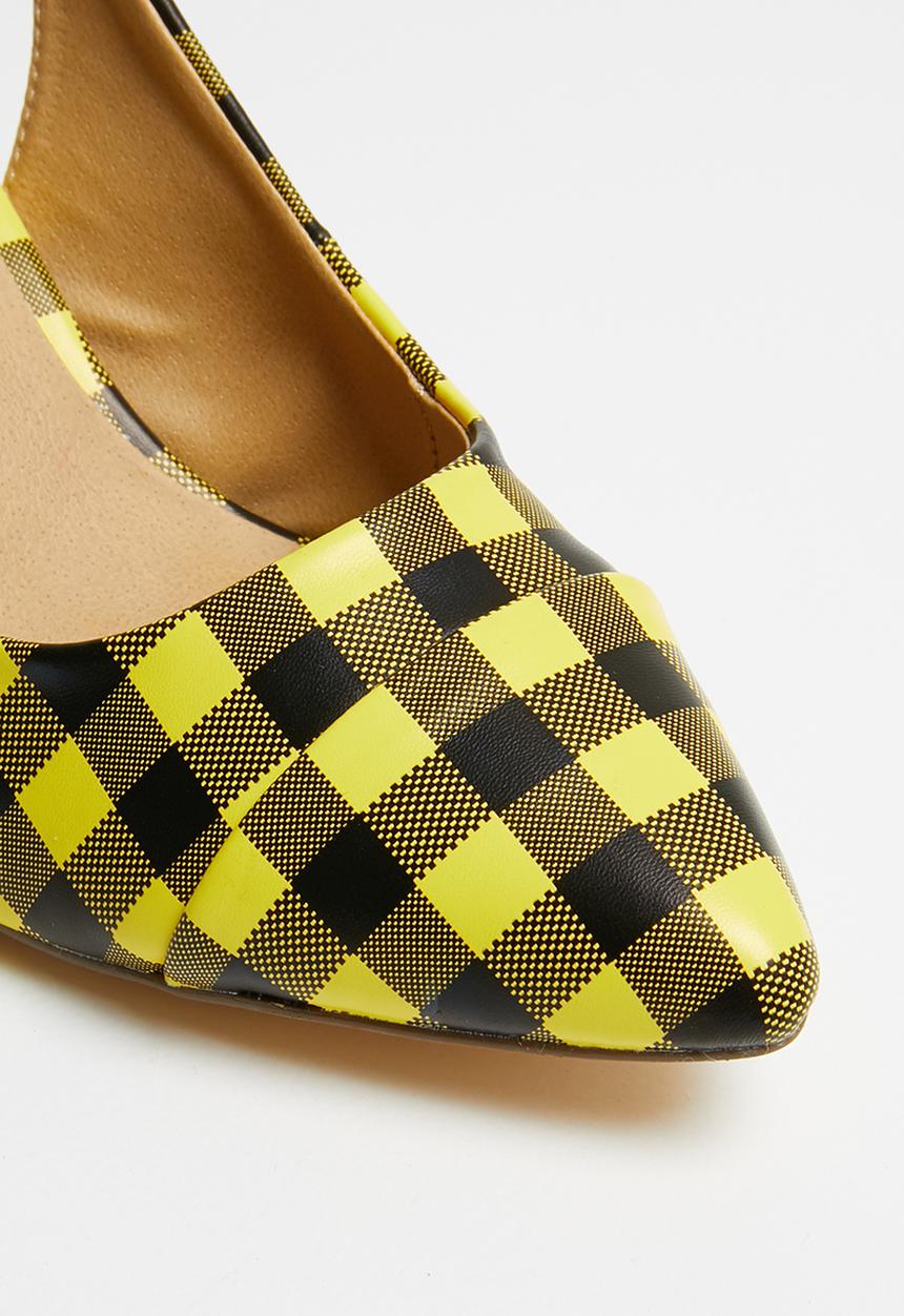 Madison® - Adrianna slingback courts - yellow gingham