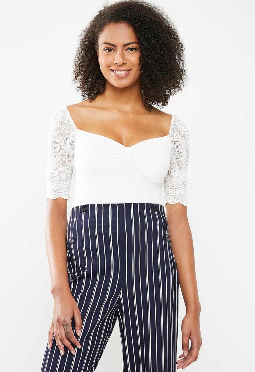 SISSY BOY - Cinnabon fitted top - off white