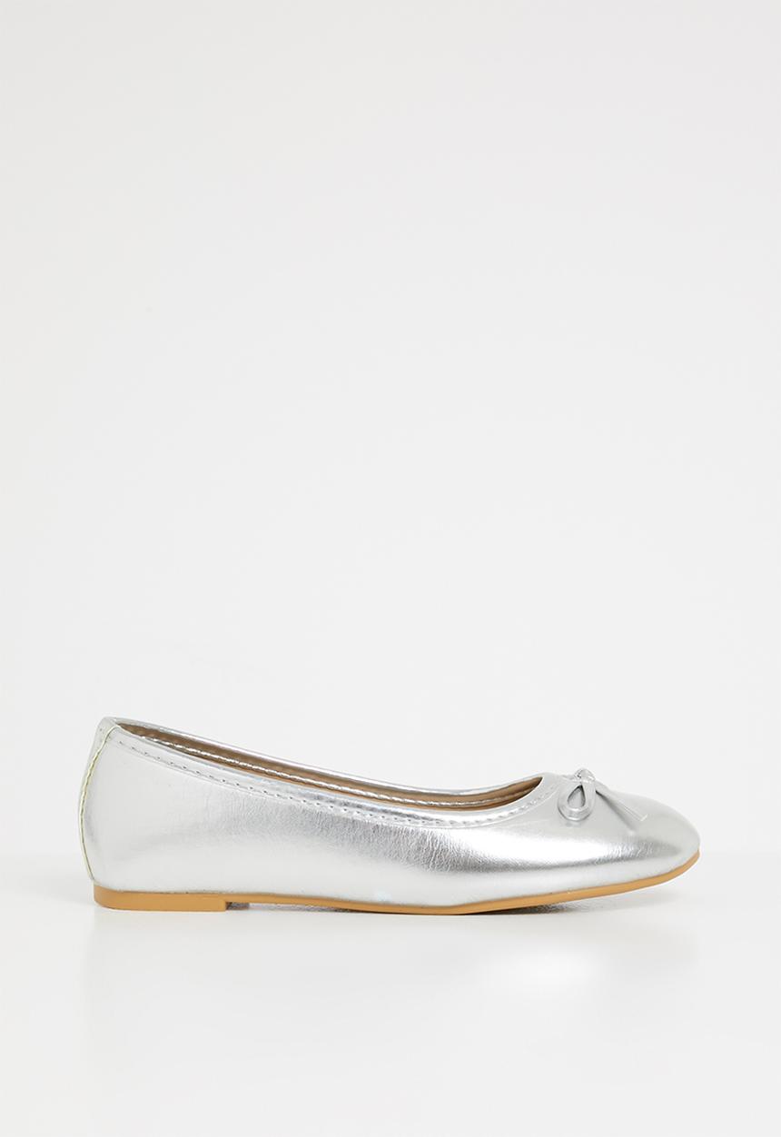 Pop Candy - Bow detailed pump - silver