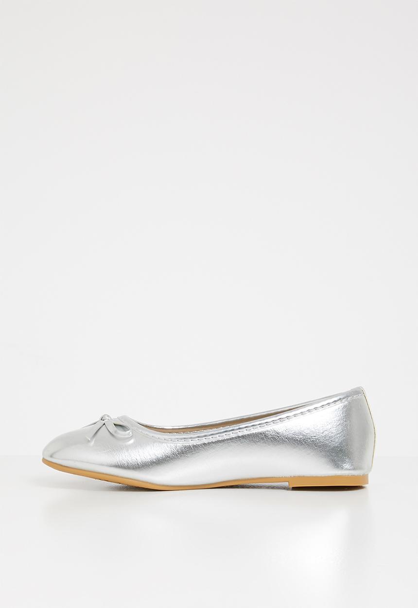 Pop Candy - Bow detailed pump - silver