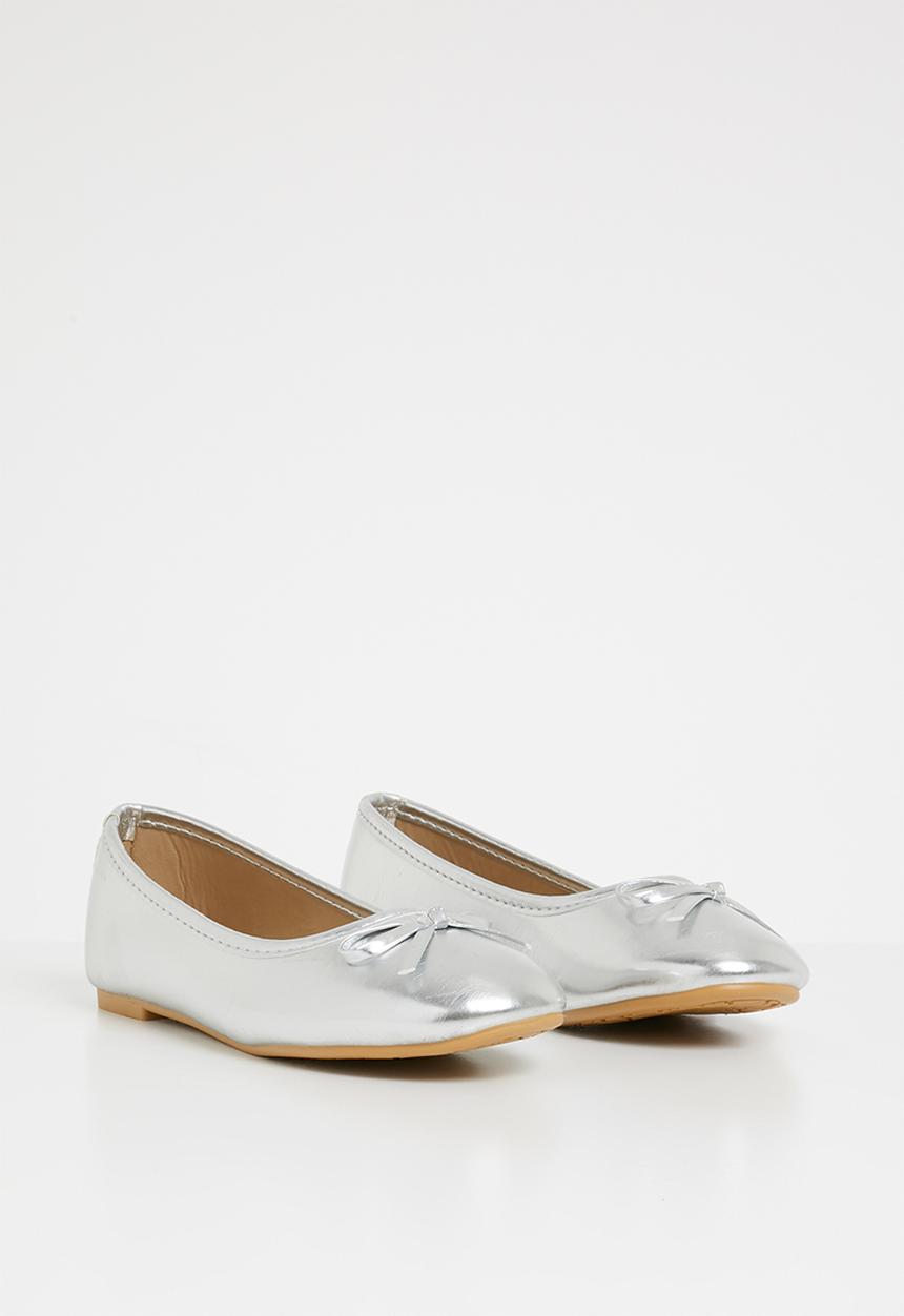 Pop Candy - Bow detailed pump - silver