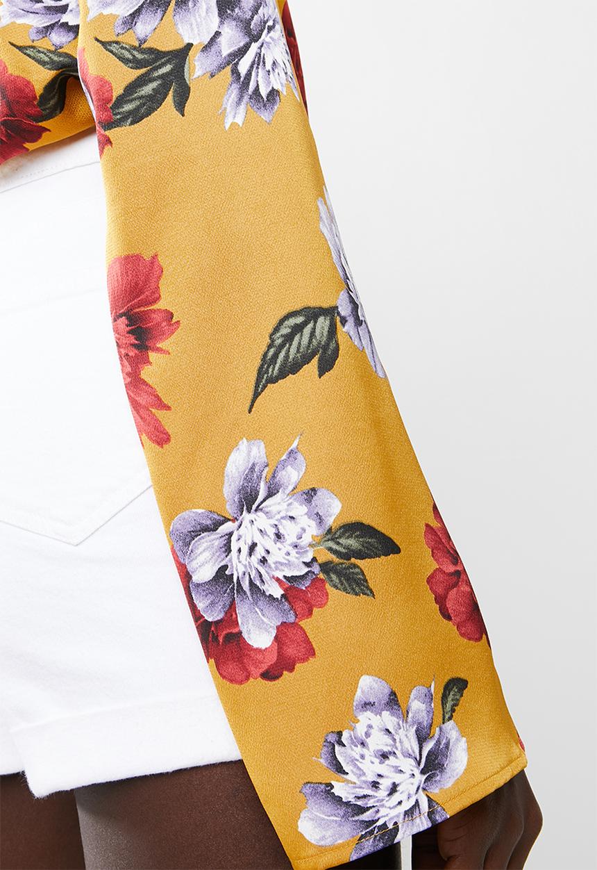 Missguided - Plunge bodysuit - yellow