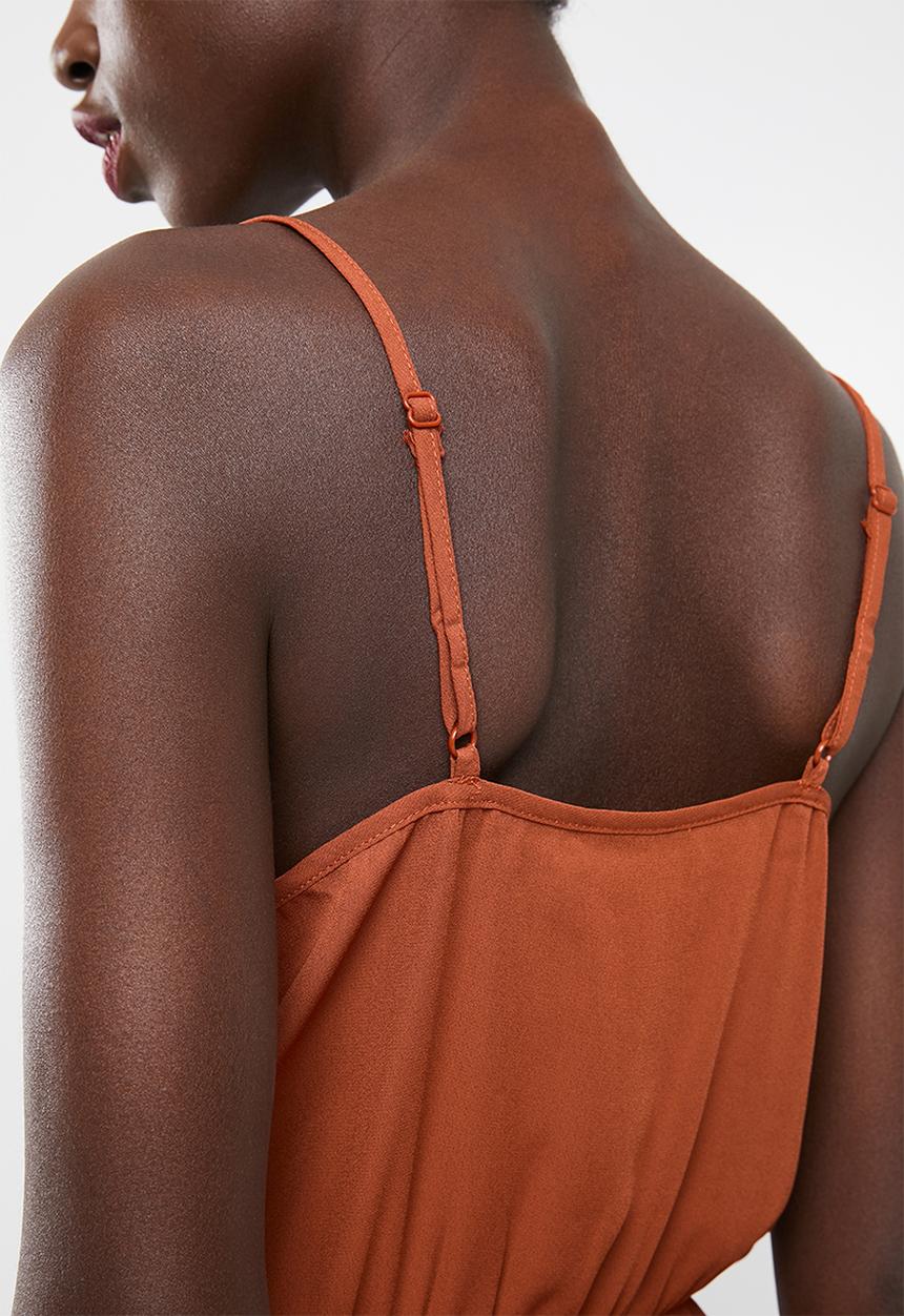 Missguided - Cowl neck bodysuit - brown