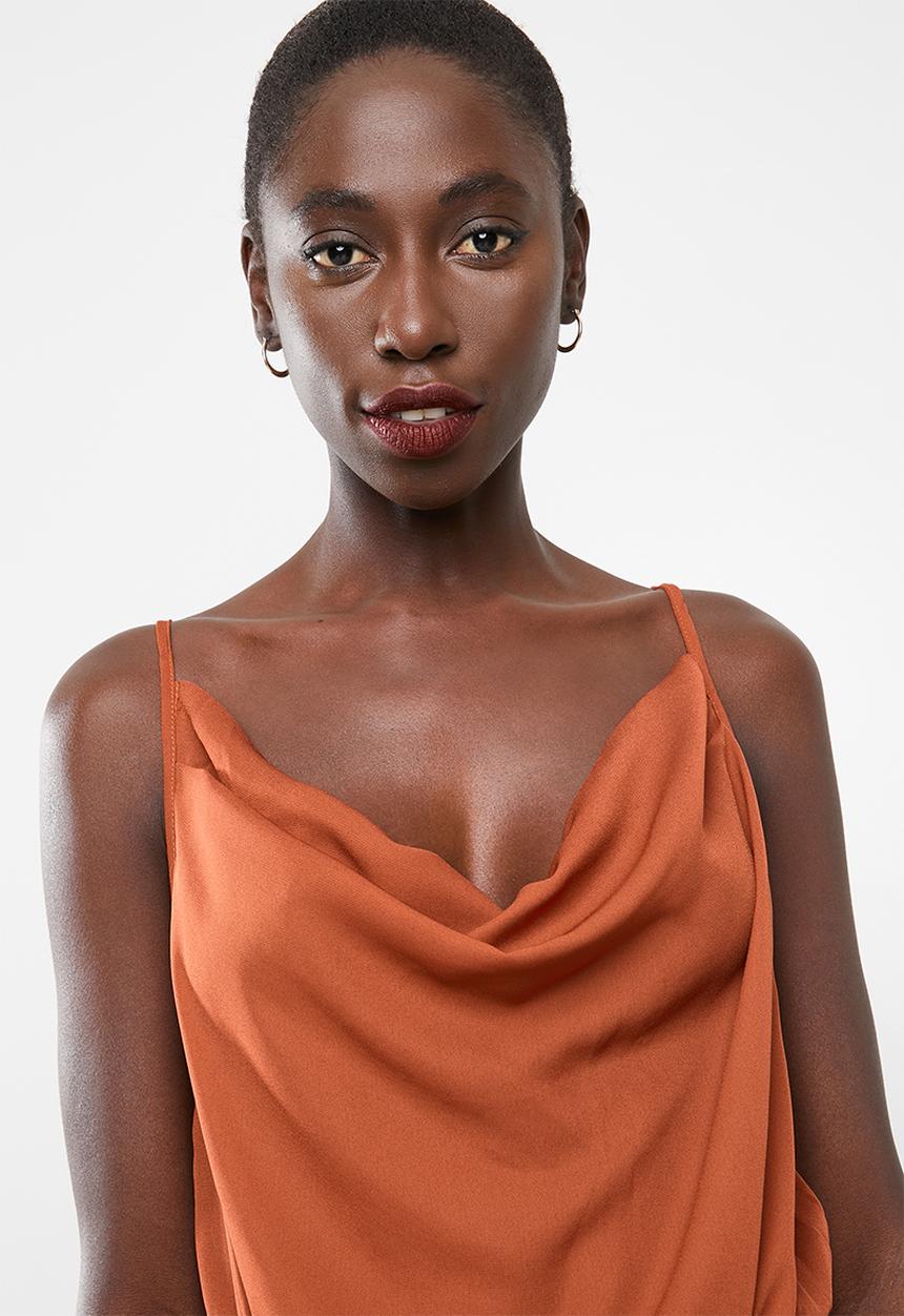 Missguided - Cowl neck bodysuit - brown
