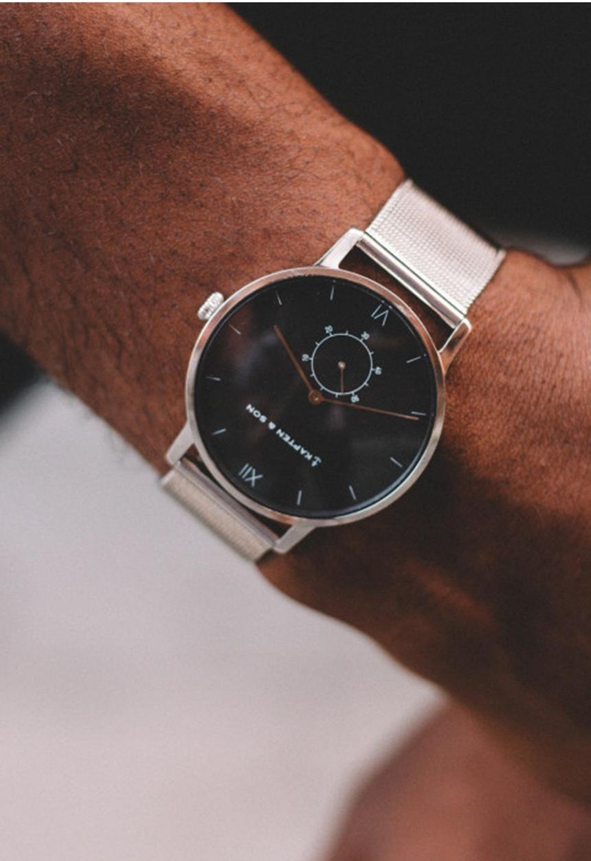 Kapten & Son - Heritage mesh - silver & black
