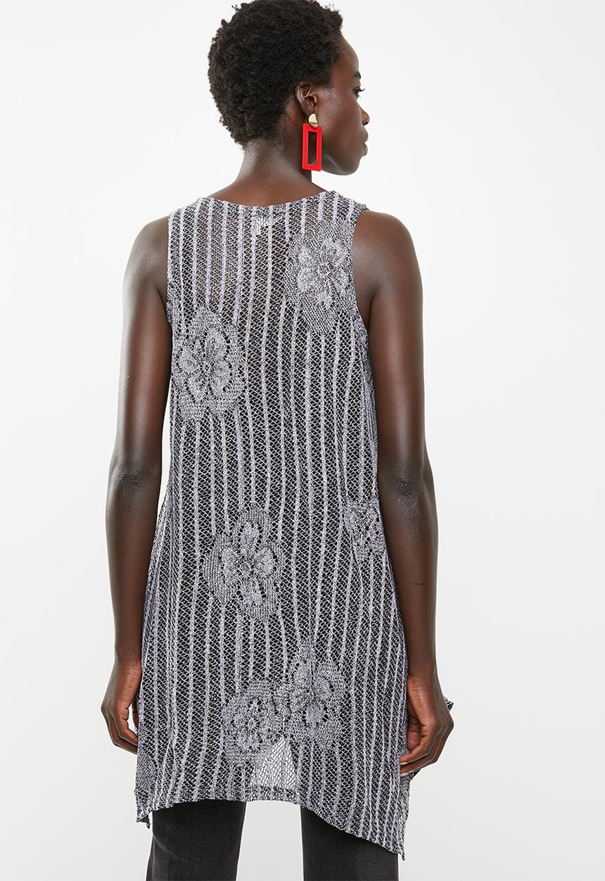 Revenge - Longer length top - grey