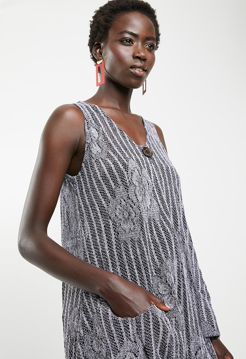 Revenge - Longer length top - grey