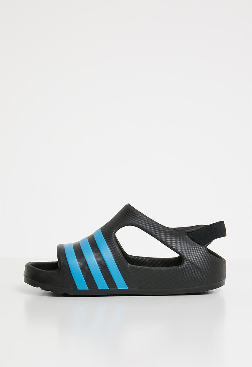 adidas Performance - Adilette play i - cblack/brcyan/brcyan