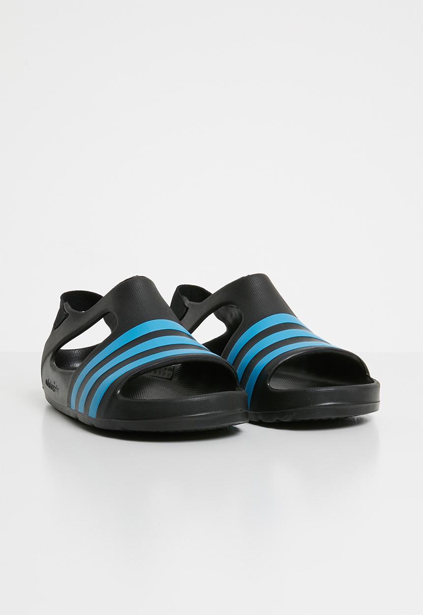 adidas Performance - Adilette play i - cblack/brcyan/brcyan