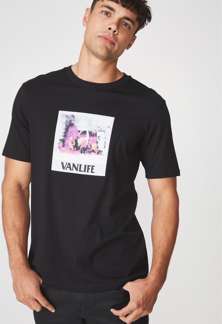 Cotton On - Tbar short sleeve tee 2 - black 