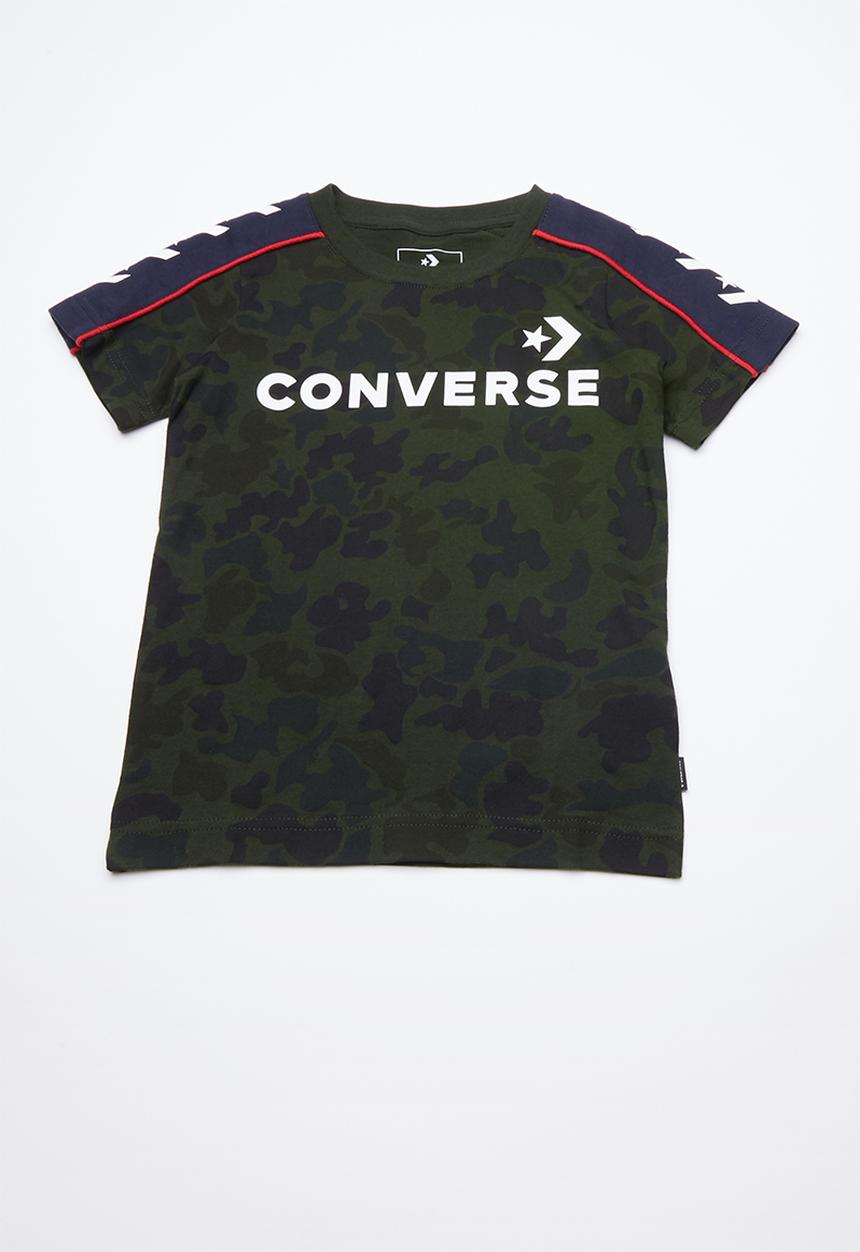 Converse - Short sleeve camo track tee - multi