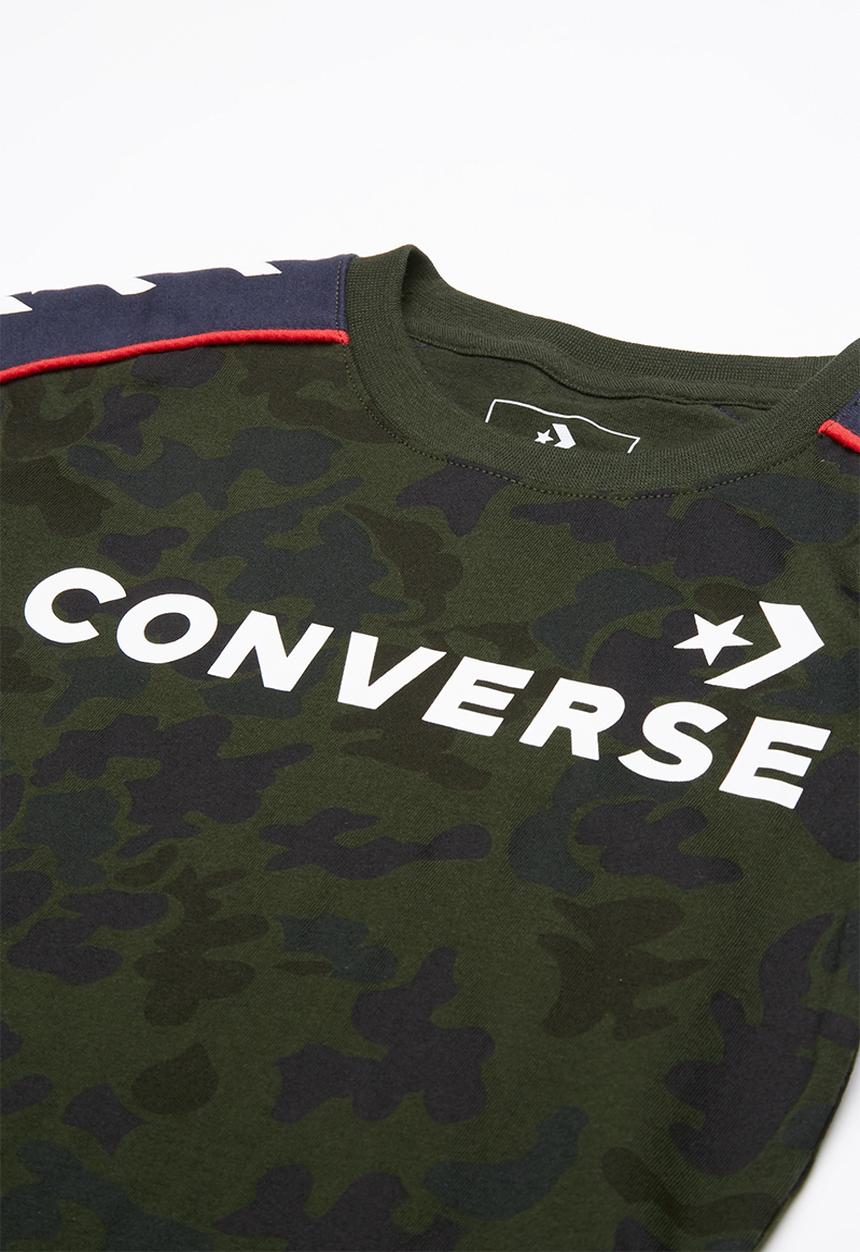 Converse - Short sleeve camo track tee - multi