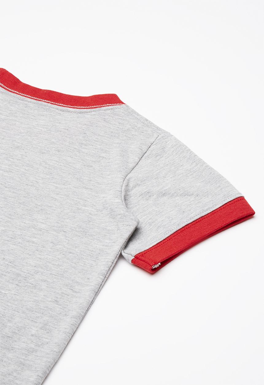 Converse - Star chevron ringer tee - grey