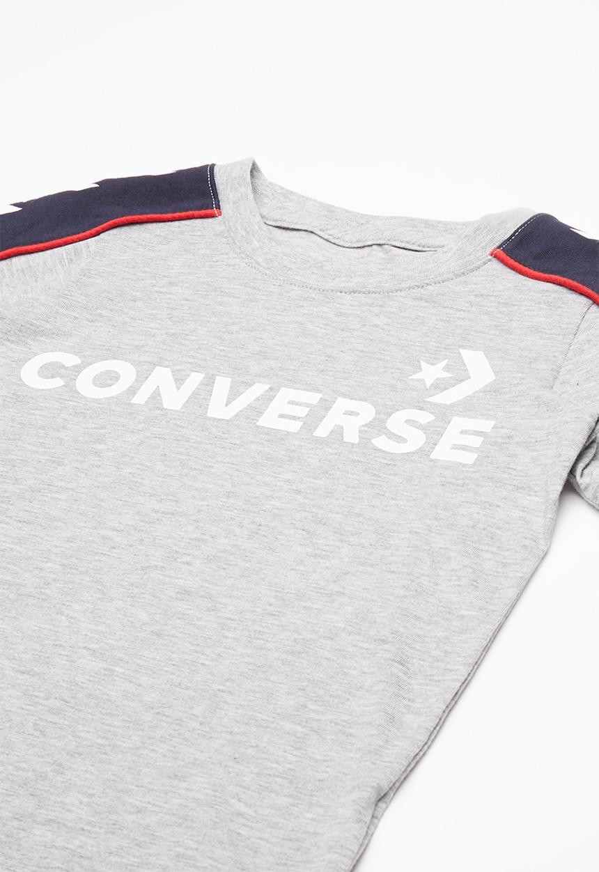Converse - Short sleeve track tee - grey 