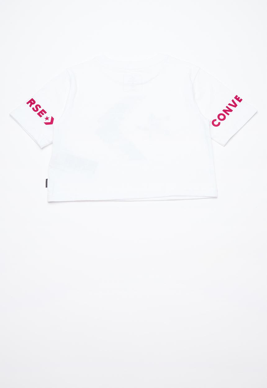 Converse - Print fill star chev tee - white