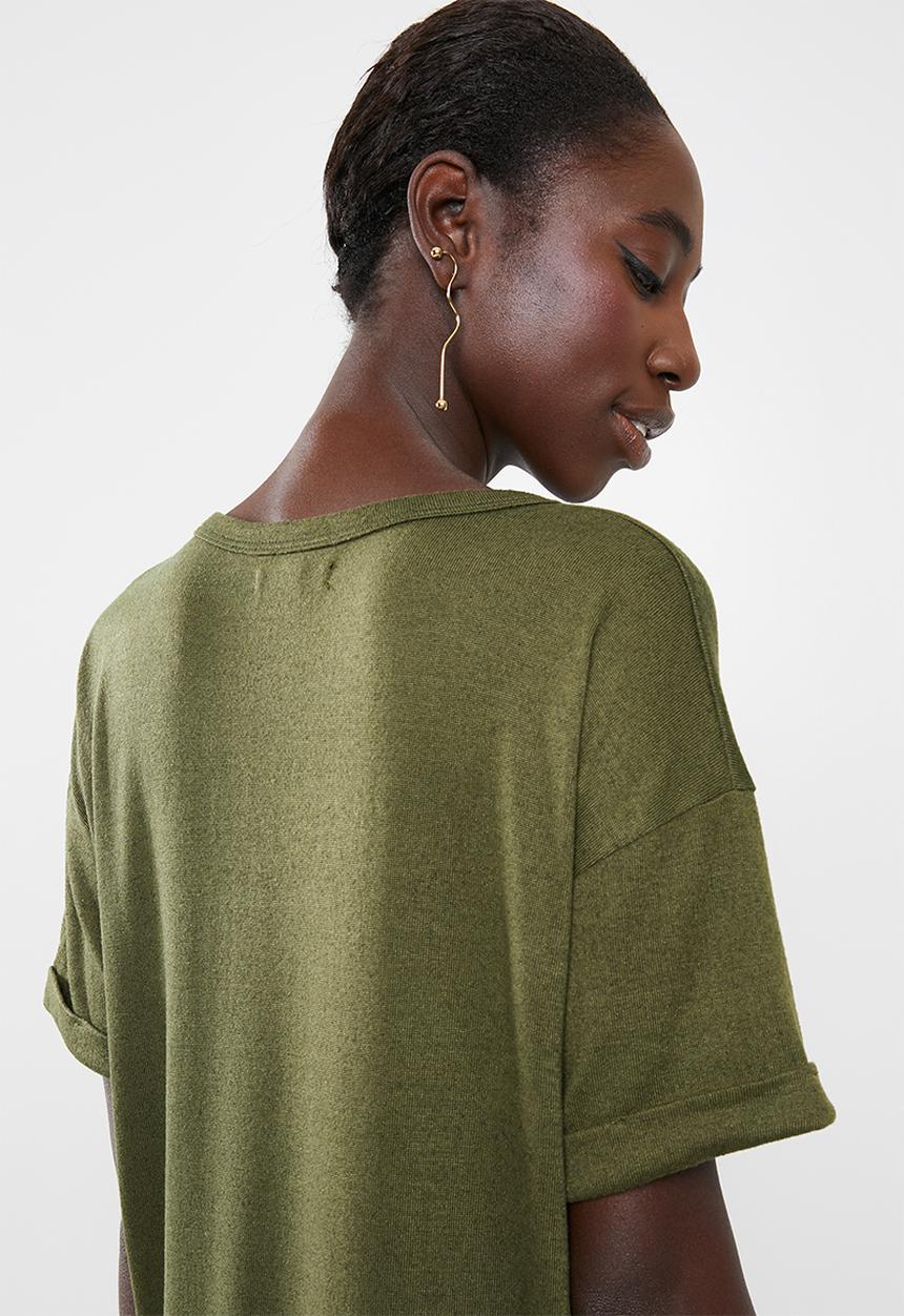 Superbalist - Kangaroo pocket t-shirt dress - khaki