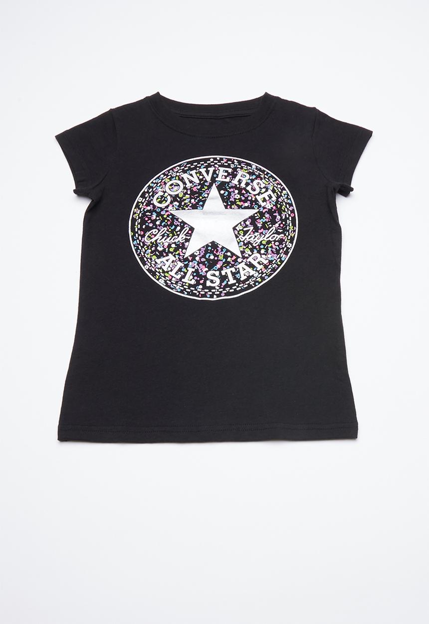 Converse - Birthday confetti tee - black
