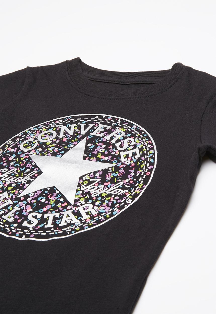Converse - Birthday confetti tee - black