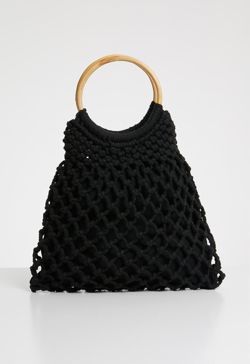 Superbalist - Mandy crochet bag - black