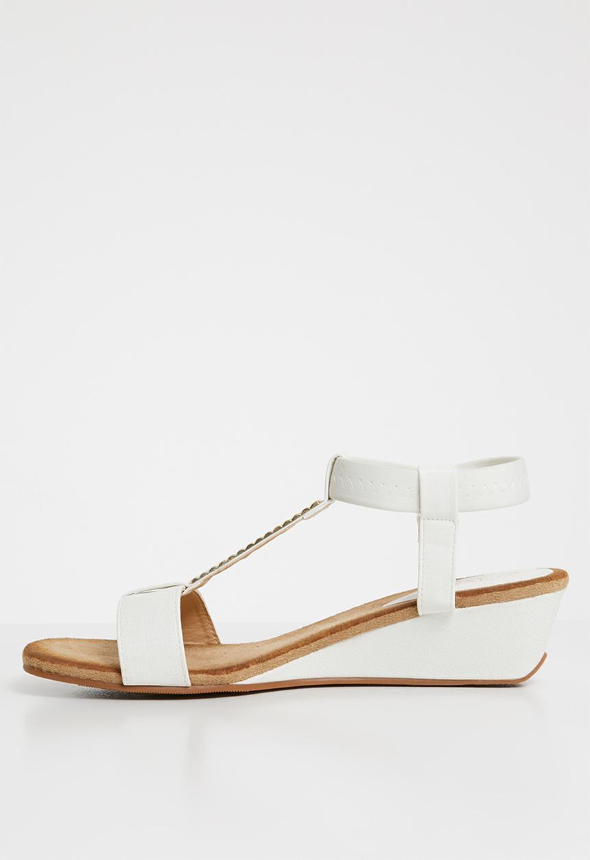 Butterfly Feet - Faye wedge heel - white