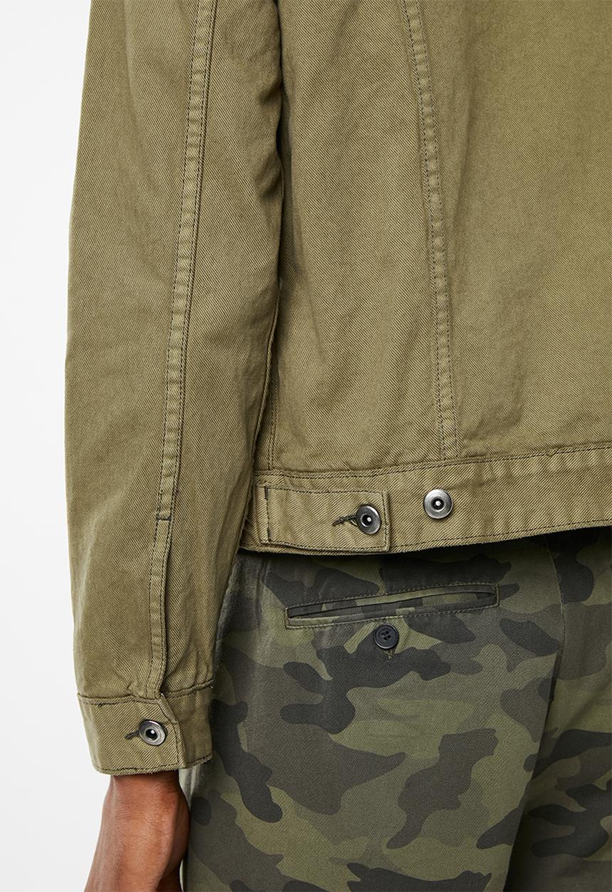 Superbalist - Colour Slim Denim Trucker Jacket - green
