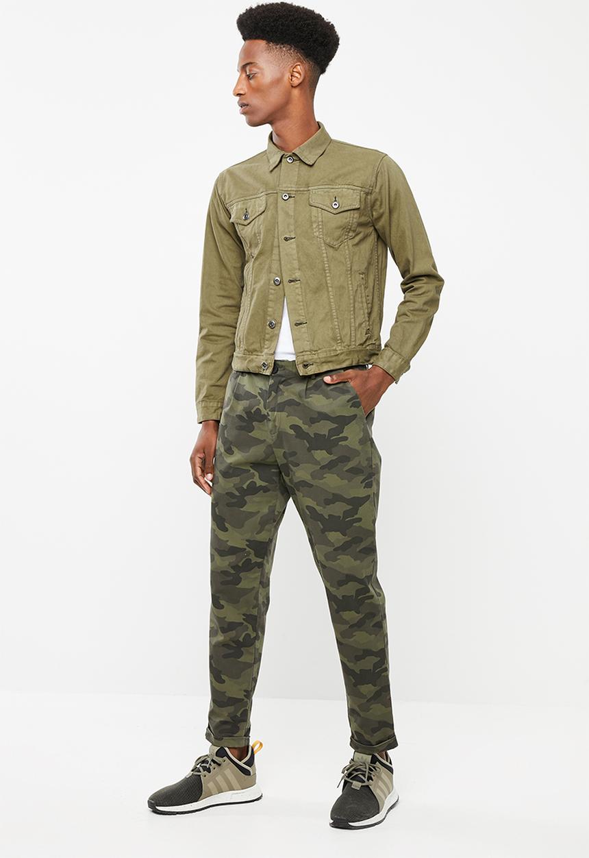 Superbalist - Colour Slim Denim Trucker Jacket - green
