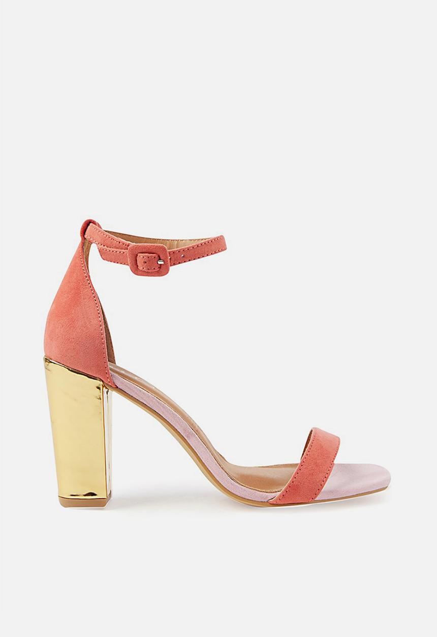 Cotton On - San serena square toe heel - peach 