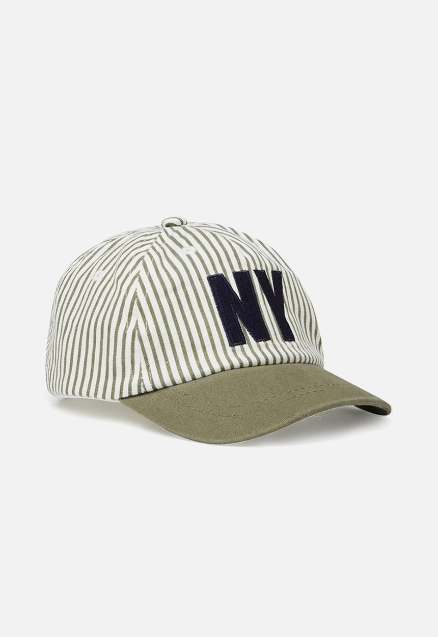Cotton On - Baby cap - white & khaki 