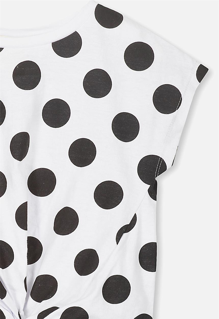 Cotton On - Tabitha twist top - white  & black 