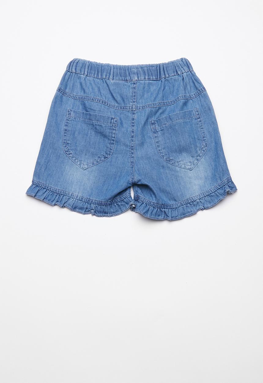 Pop Candy - Printed denim shorts - blue