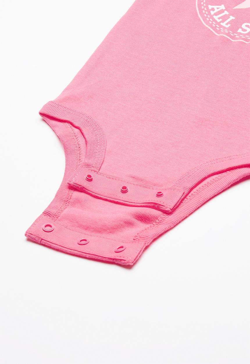 Converse - Star chevron infant set - pink & white 
