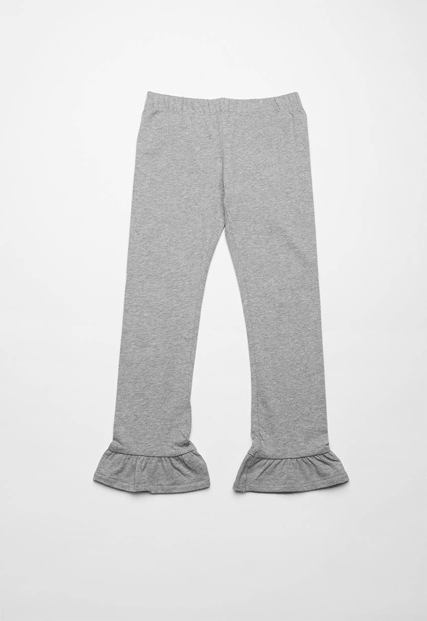 Name It - Frill bottom leggings - grey