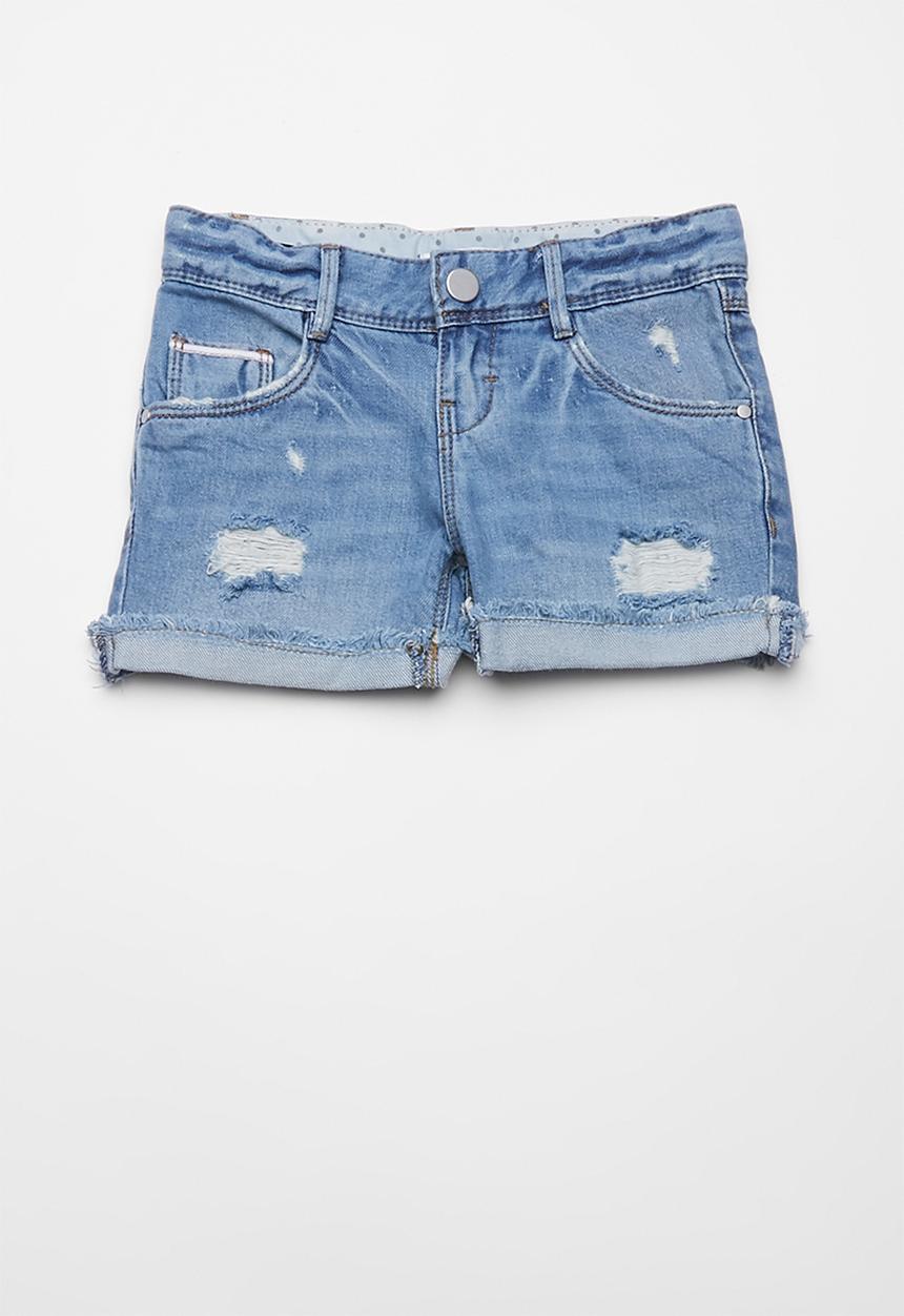 Name It - Rose tala denim shorts - blue 