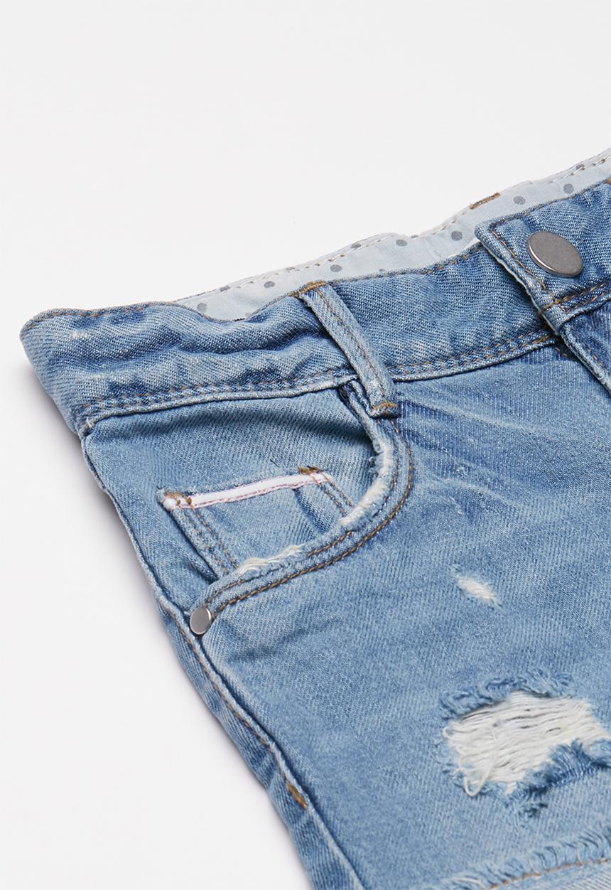 Name It - Rose tala denim shorts - blue 