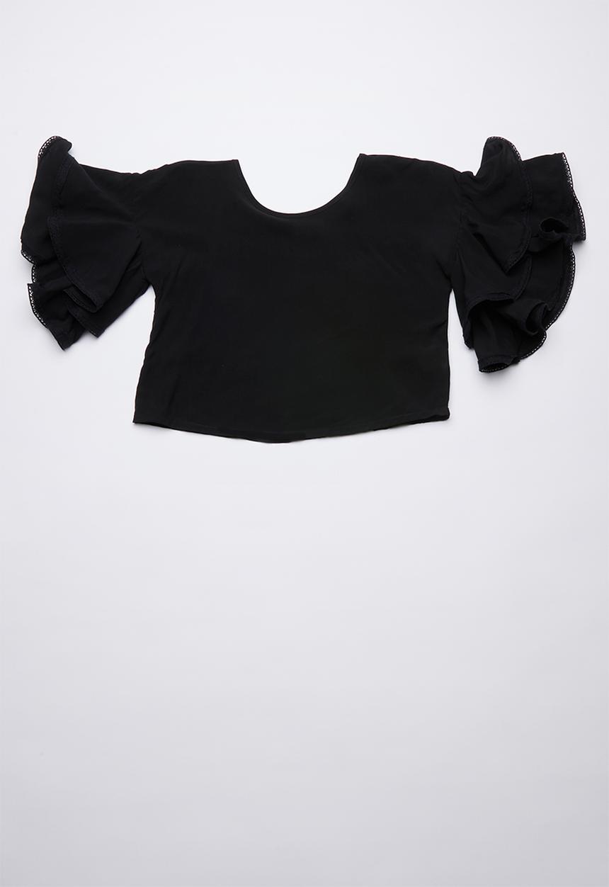 Rebel Republic - Boxy blouse - black