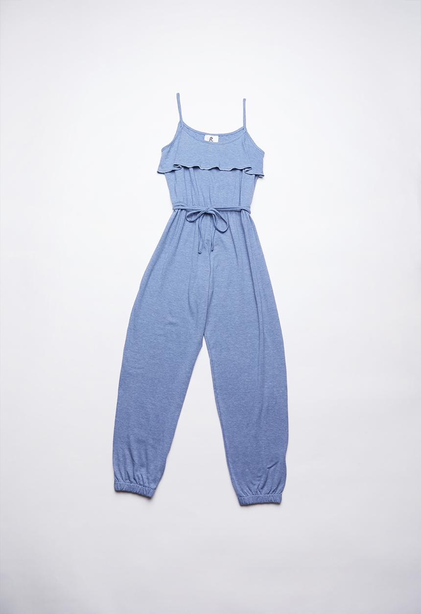 Rebel Republic - Jumpsuit with frill detail - blue 