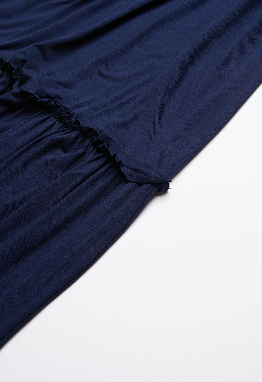 Rebel Republic - Maxi frill dress - navy