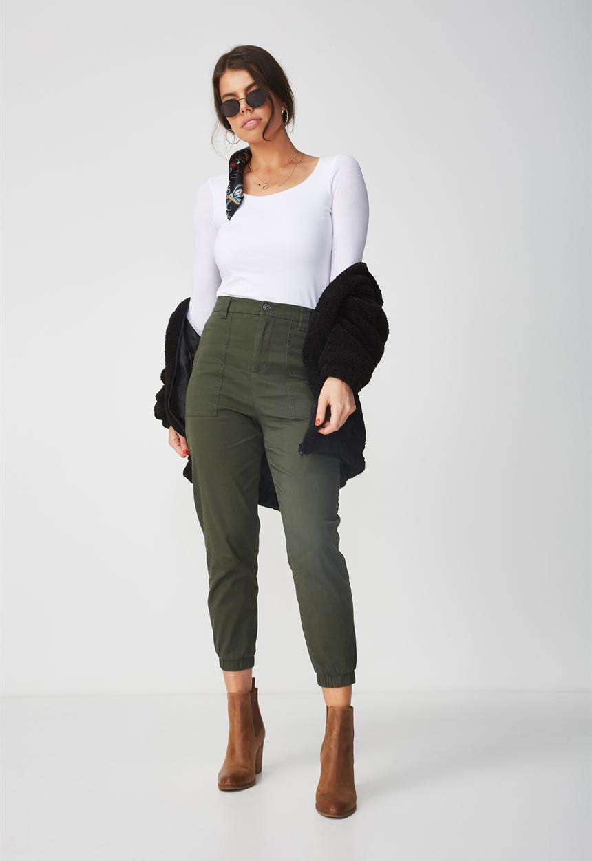 Supré  - Long sleeve round neck top - white