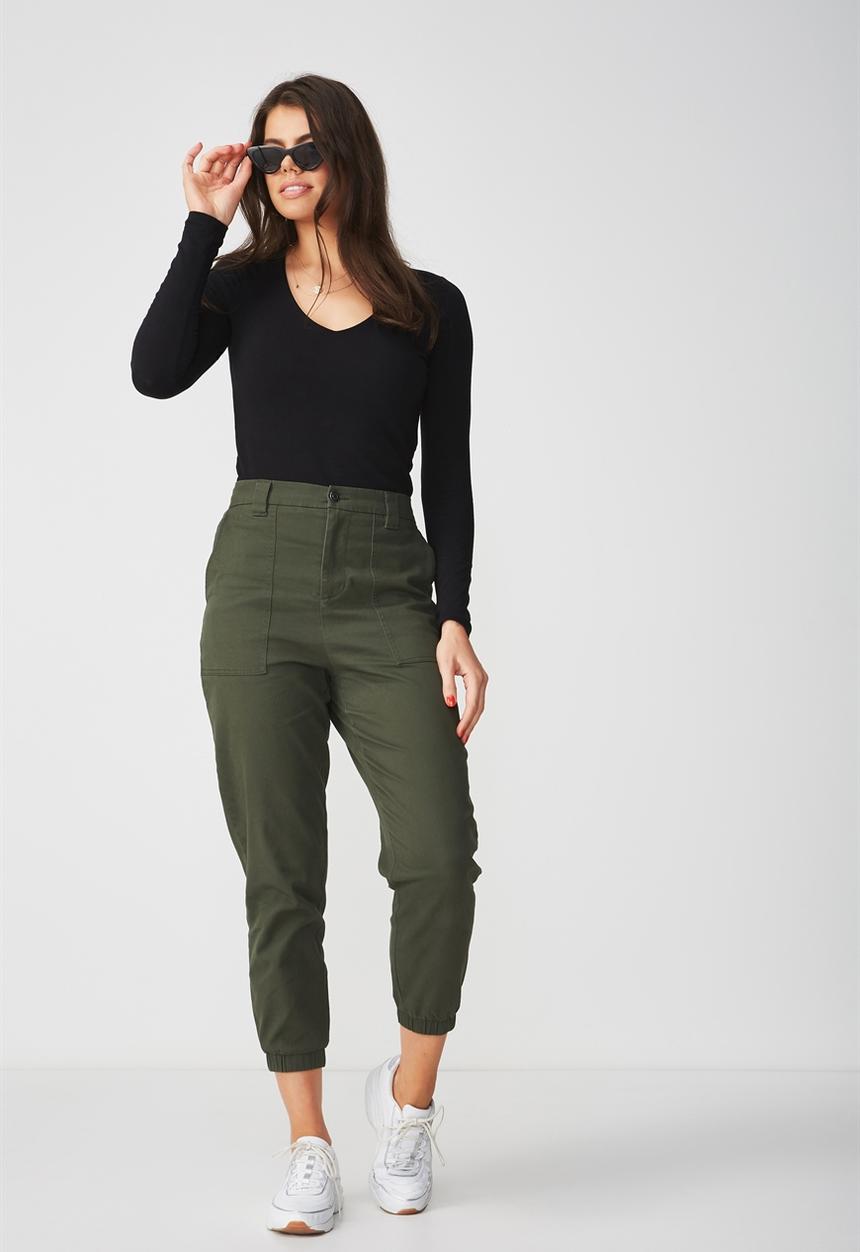 Supré  - Long sleeve deep v - black