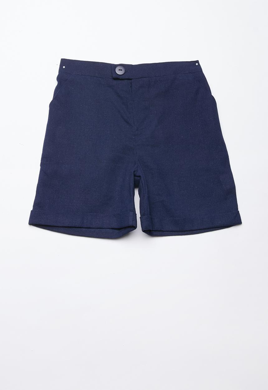 Superbalist - Linen tailored shorts - navy