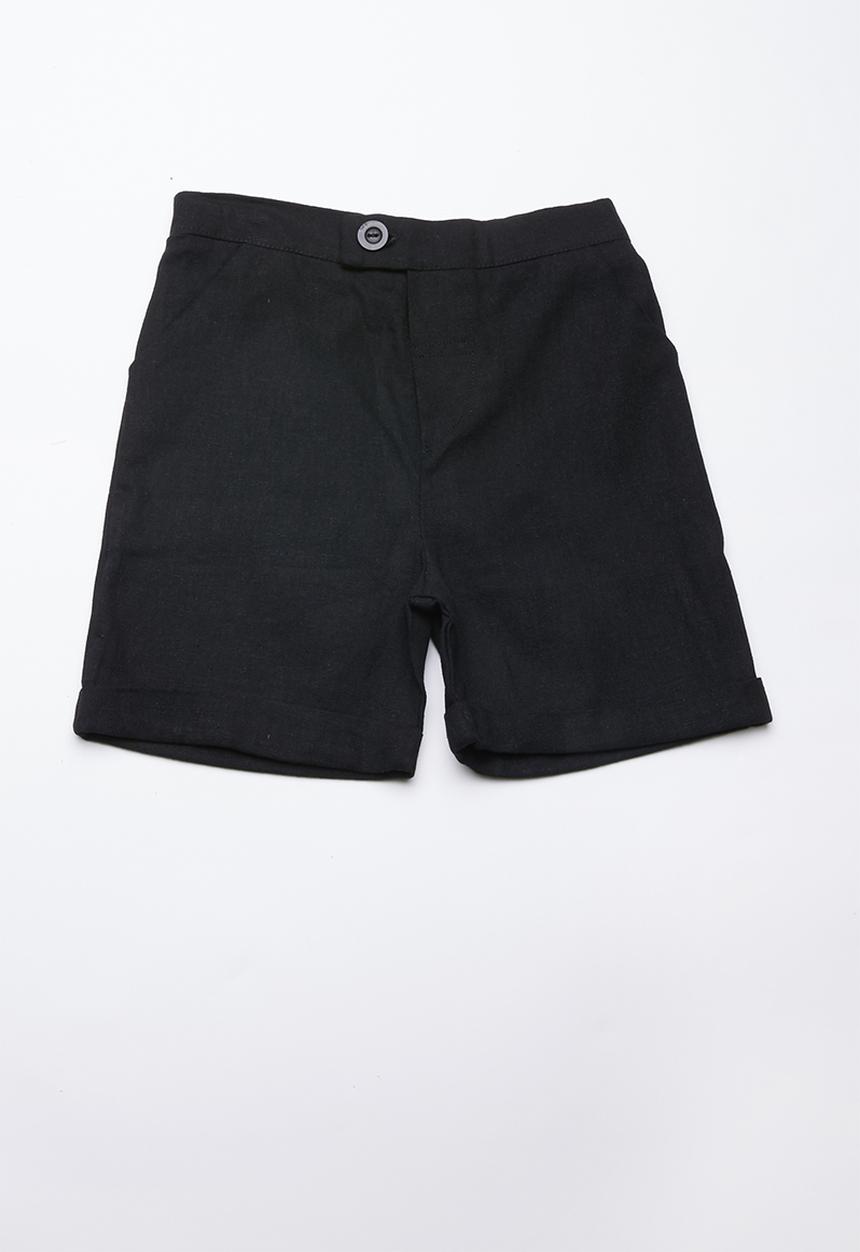 Superbalist - Linen tailored shorts - black