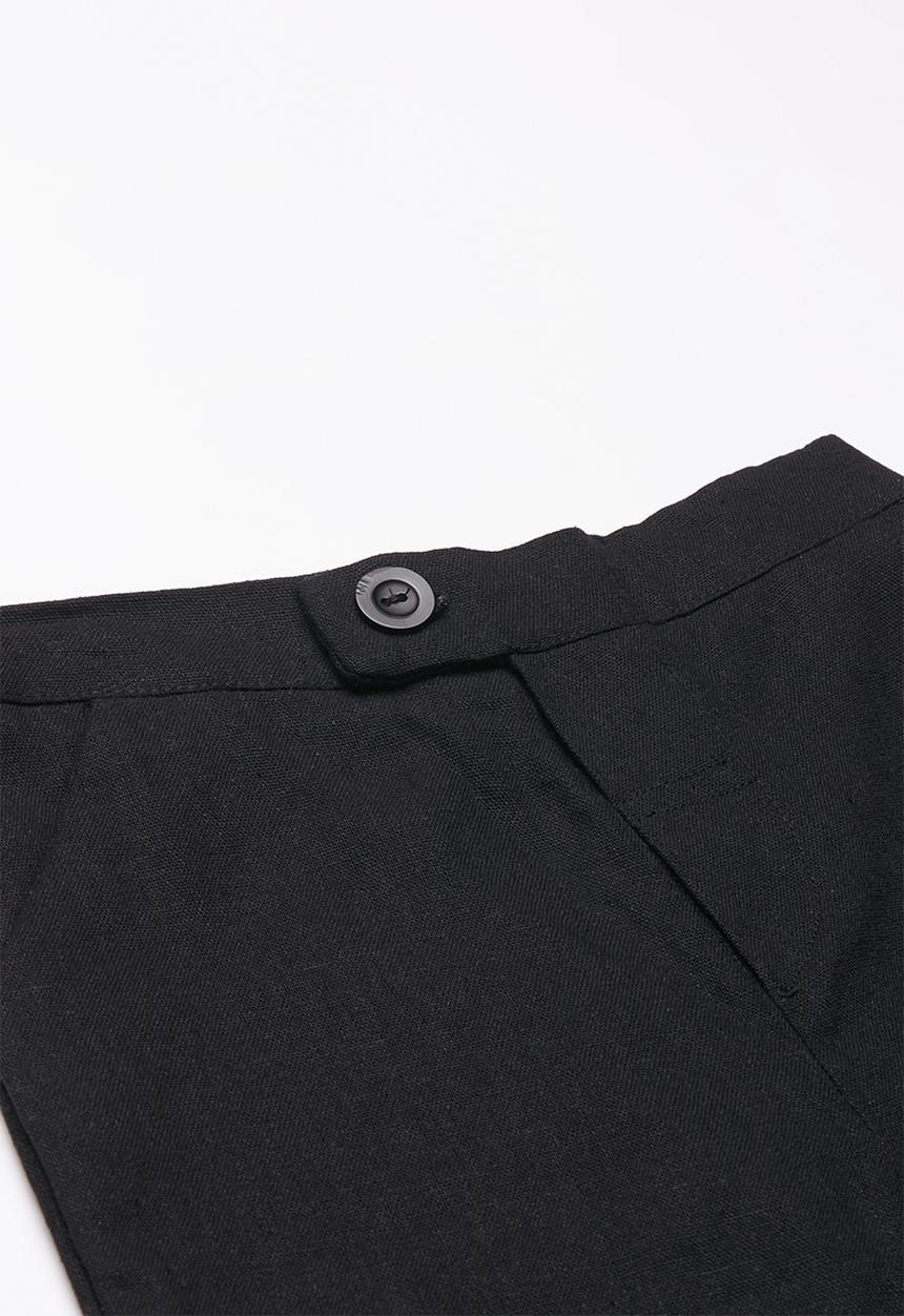 Superbalist - Linen tailored shorts - black