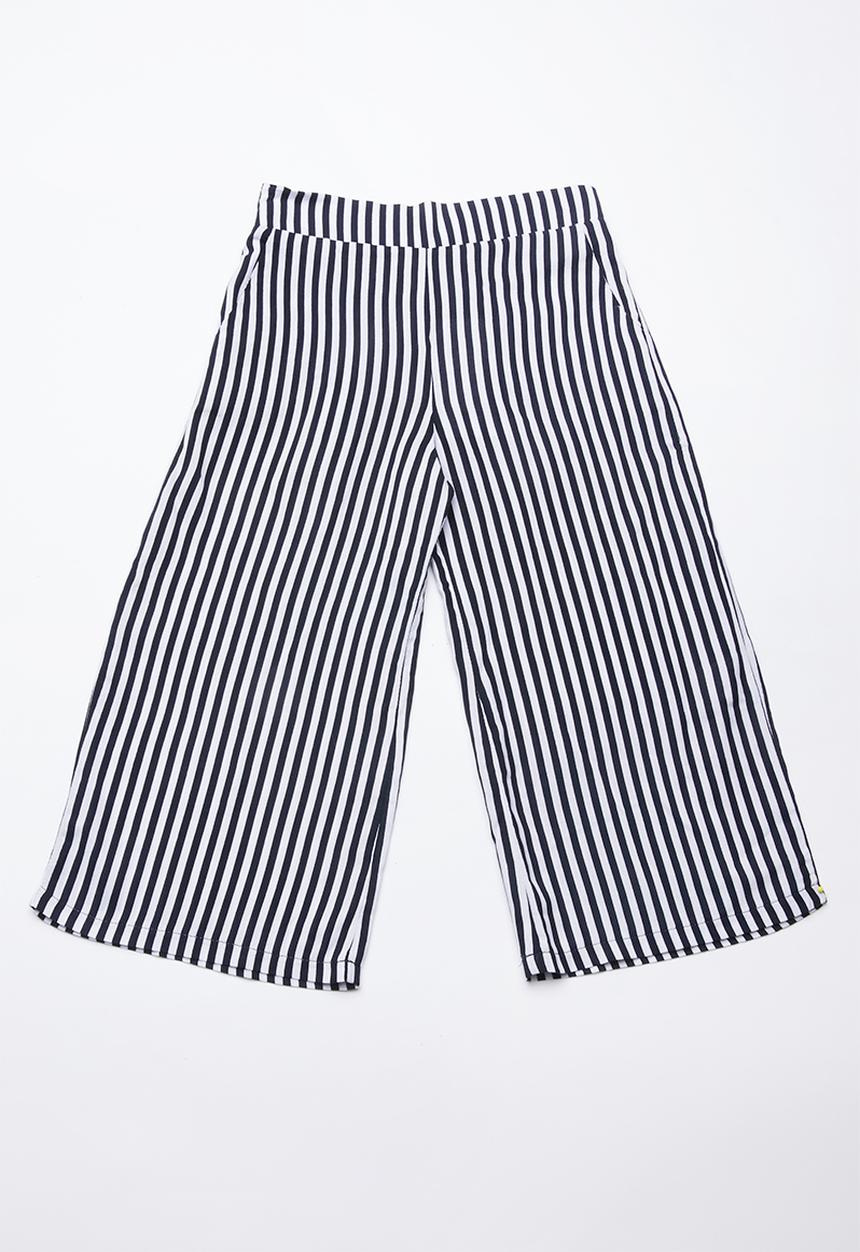 Superbalist - Woven culotte pants - black and white 