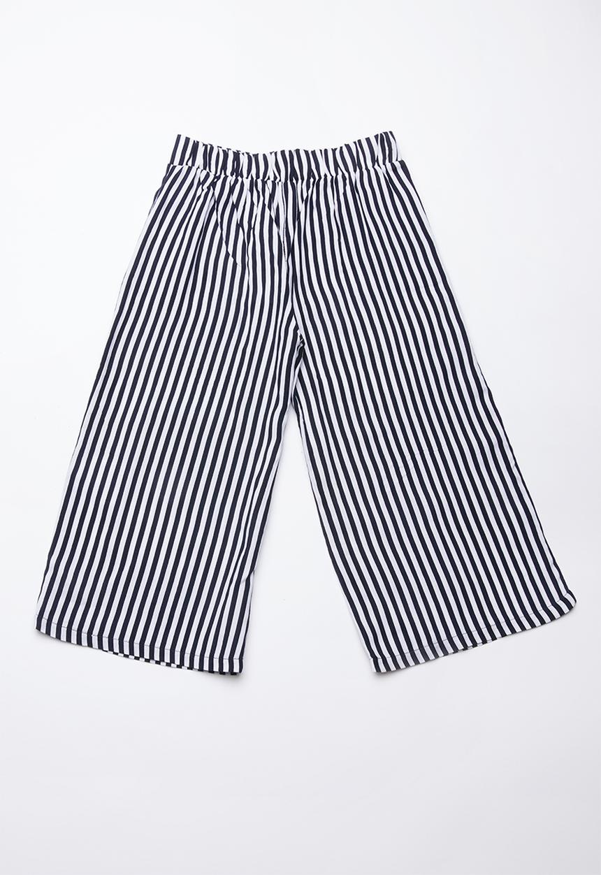Superbalist - Woven culotte pants - black and white 
