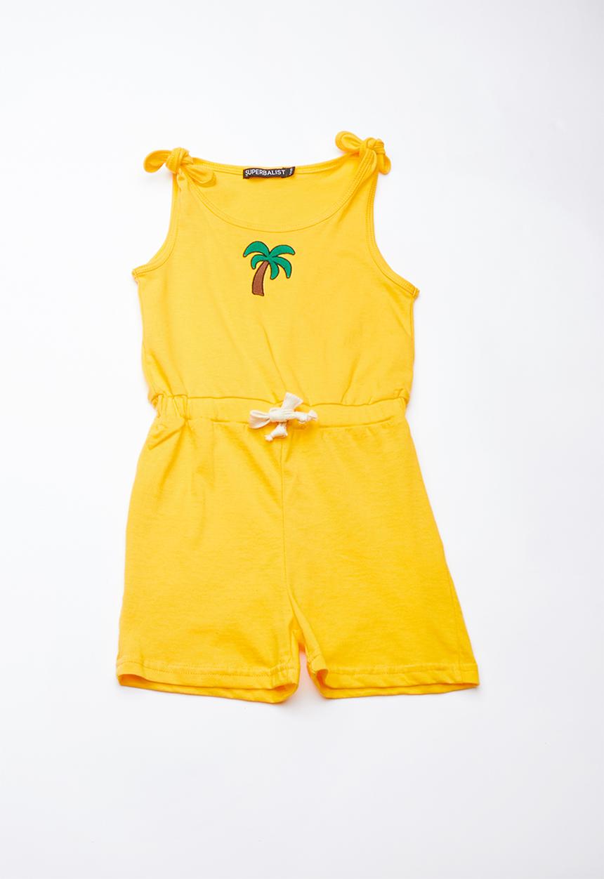 Superbalist - Sleeveless tunnel playsuit - yellow