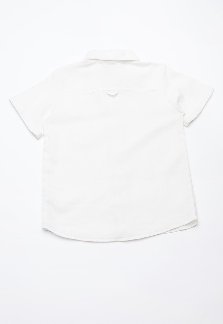Superbalist - Boys linen shirt - off white