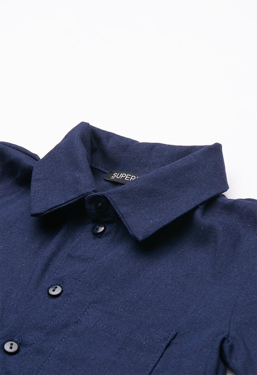 Superbalist - Boys linen shirt - navy