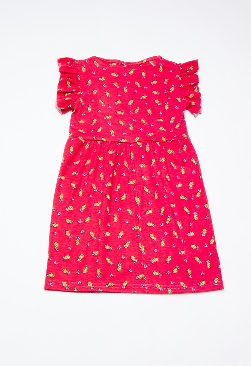 Superbalist - Frill knit dress with leggings - red