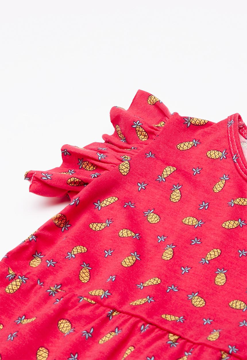 Superbalist - Frill knit dress with leggings - red